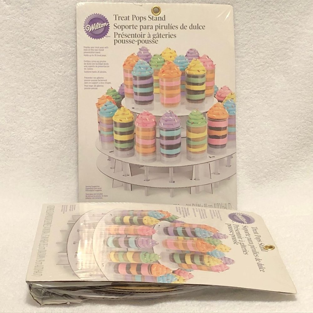 2 Wilton Treats Pops Stands Holder Display Nwt